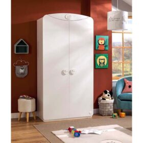 Βρεφική ντουλάπα 2φυλλη  BABY COTTON  Λευκό χρώμα  CO-1001  90x55x179εκ. Cilek