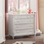 Παιδική συρταριέρα ROMANTIC  Λευκό χρώμα  RO-1201  90x49x88εκ. Cilek - Image 3