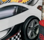 Κρεβάτι Αυτοκίνητο GT-1308  Άσπρο χρώμα  90x190cm Cilek - Image 3