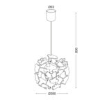 Παιδικό φωτιστικό οροφής 4Φ  ''ΑΕΡΟΠΛΑΝΑ''  Ø 35cm  ACA - Image 2