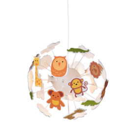 Παιδικό φωτιστικό οροφής  4Φ  ''ΖΩΑΚΙΑ''  Ø 35cm  ACA
