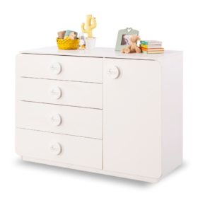 Συρταριέρα  BABY COTTON  Λευκό χρώμα  CO-1201  125x56x89εκ. Cilek