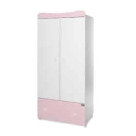 Ντουλάπα  2φυλλη  EXCLUSIVE  White & Pink  80x57x178cm  10170120038  Lorelli Bertoni