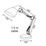 Επιτραπέζιο φωτιστικό γραφείου  Office Luminaires  Κίτρινο 2918YW  ACA - Image 2