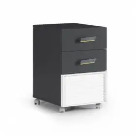 Συρταριέρα NEW CITY Μελαμίνη Γκρι & Λευκό χρώμα  25215  35x46x60εκ.  Kupa