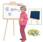 Ξύλινο καβαλέτο διπλής όψης  56x43x105εκ. JEUJURA - Image 3