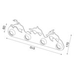 Παιδικό φωτιστικό τοίχου απλίκα  4Φ  ''ΘΑΛΑΣΣΑ''  ZN170114WB Blue  ACA - Image 2