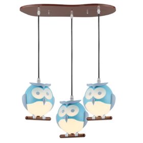 Παιδικό φωτιστικό οροφής 3Φ ''ΚΟΥΚΟΥΒΑΓΙΑ''  ZN160203PBL  Blue & White  ACA