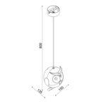 Παιδικό φωτιστικό οροφής  ''ΚΟΥΚΟΥΒΑΓΙΑ''  ZN160201PP Pink & Orange  ACA - Image 2