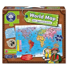World Map Puzzle & Poster Orchard Toys