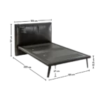 Παιδικό κρεβάτι ημίδιπλο DARK METAL Μαύρο χρώμα 120x200εκ. DM-1302 Cilek - Image 13