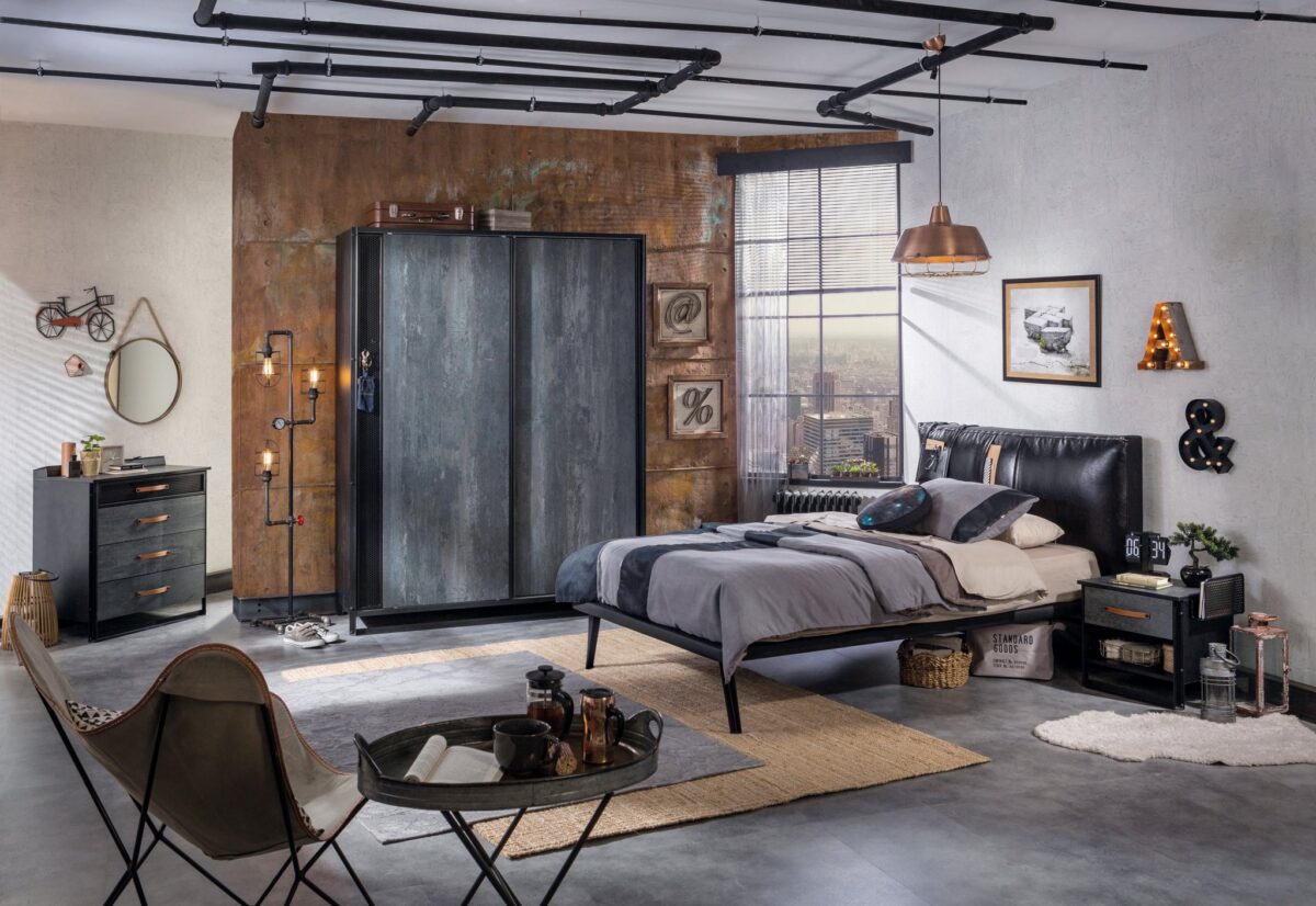 Παιδικό κρεβάτι ημίδιπλο DARK METAL Μαύρο χρώμα 120x200εκ. DM-1302 Cilek - Image 6