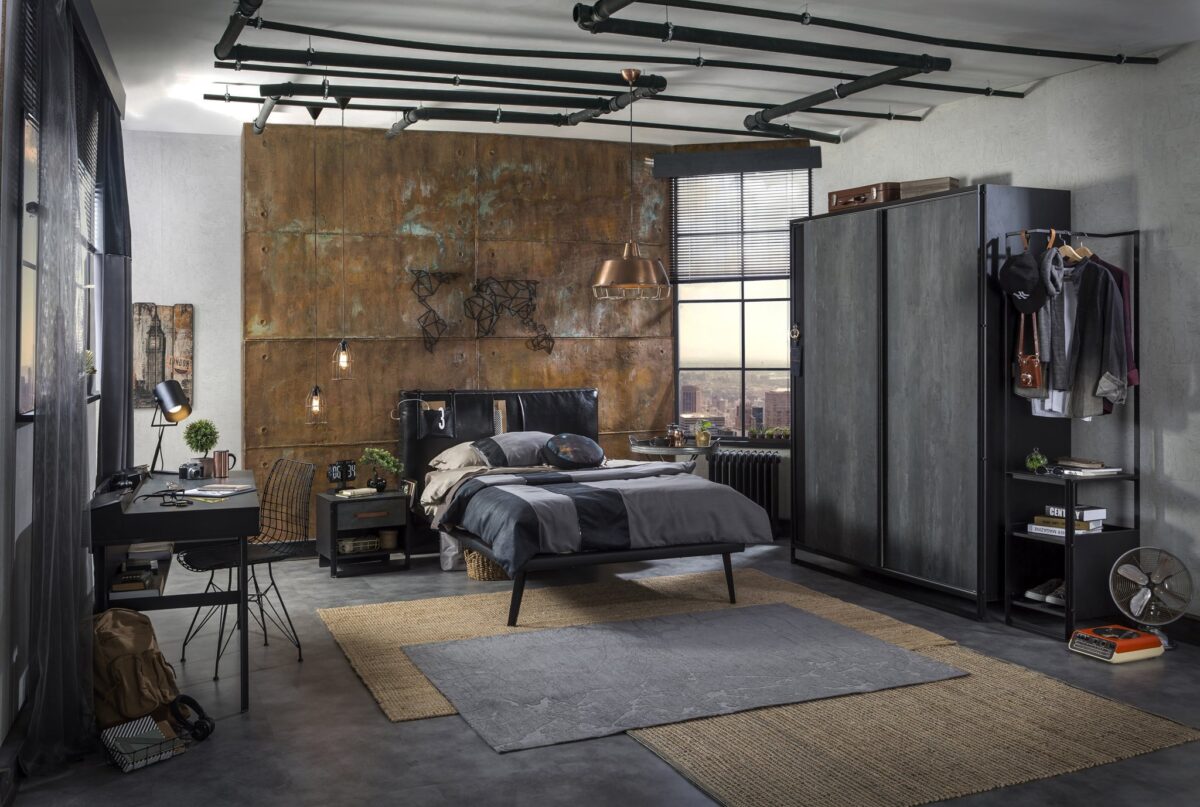 Παιδικό κρεβάτι ημίδιπλο DARK METAL Μαύρο χρώμα 120x200εκ. DM-1302 Cilek - Image 7