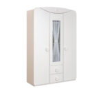 Βρεφική ντουλάπα 3φυλλη  BABY COTTON  Λευκό χρώμα  CO-1003  133x53x201εκ. Cilek