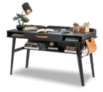 Γραφείο DARK METAL USB CHARGING Μαύρο & Γκρι χρώμα  134x62x80εκ. DM-1101 Cilek