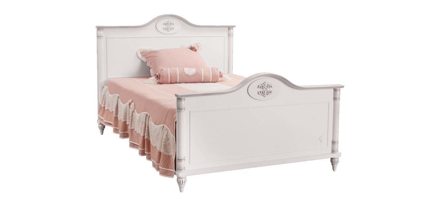Κρεβάτι ROMANTIC Λευκό χρώμα