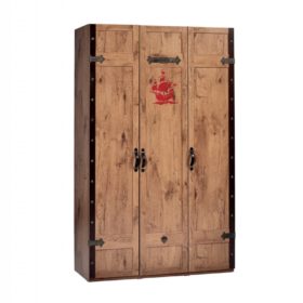 Παιδική ντουλάπα 3φυλλη BLACK PIRATE KS-1002 Cilek