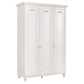 Ντουλάπα 3φυλλη ROMANTICA Λευκό χρώμα