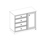 Παιδική συρταριέρα RUSTIC WHITE RU-1201 Cilek - Image 6