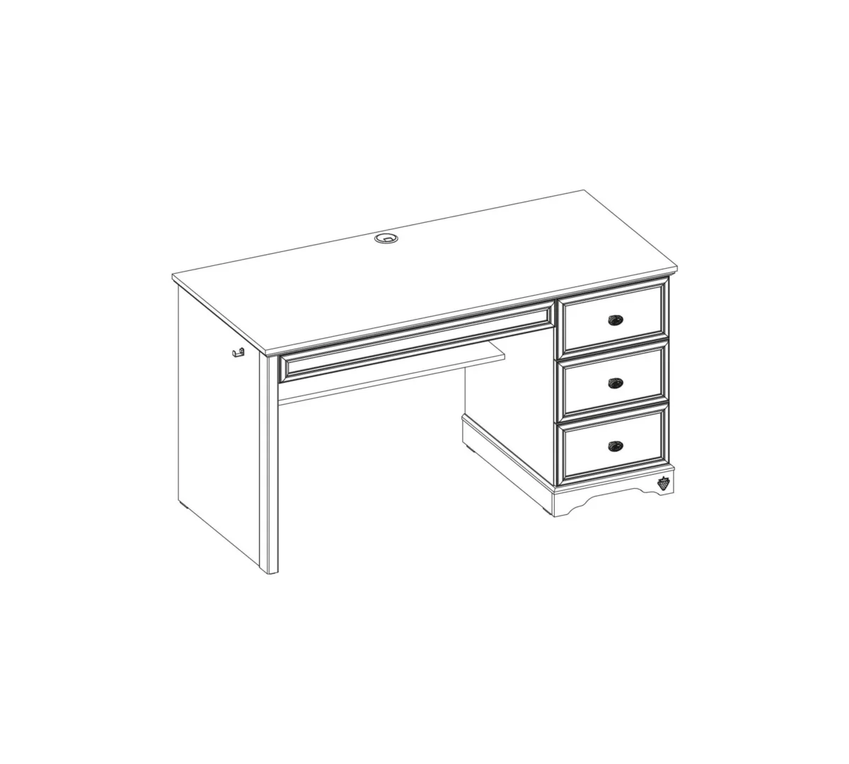 Παιδικό γραφείο RUSTIC WHITE  RU-1101 Cilek - Image 5