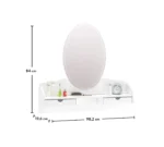 Καθρέπτης  RUSTIC WHITE RU-1801 98x84εκ. Cilek - Image 4