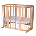 Πολυμορφικό Κρεβάτι Smart Bed Oval Ingvart 9 σε 1, φυσικό ξύλο.