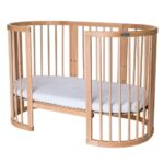 Πολυμορφικό Κρεβάτι Smart Bed Oval 9 in 1 Natural Ingvart ξύλινο