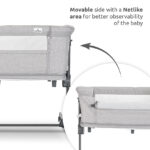 Λίκνο- Παρκοκρέβατο MILANO 2 σε 1 Grey Lorelli με πλευρά που κινείται.