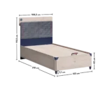 Παιδικό κρεβάτι με αποθηκευτικό χώρο TR-1706 USB CHARGING  210x108x119εκ. Cilek - Image 7