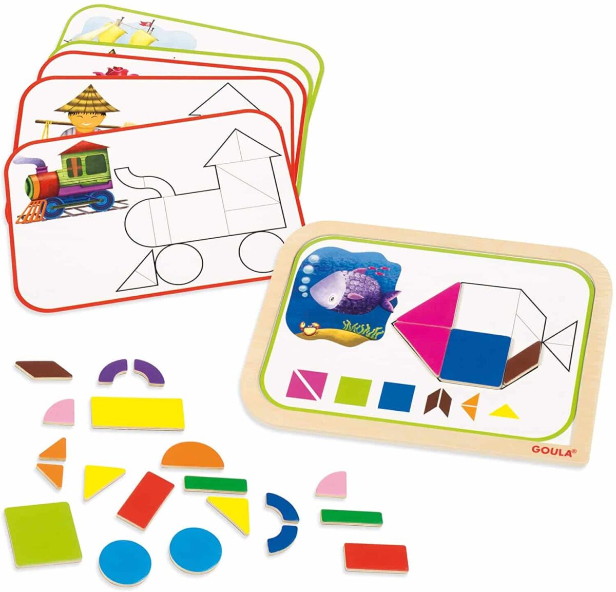 Ταμπλό με Μαγνητικά Σχήματα 24τεμ. Goula - Image 2