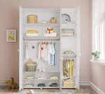 Παιδική Ντουλάπα 3φυλλη MONTES WHITE MW-1002 Cilek - Image 3