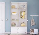 Παιδική Ντουλάπα 2φυλλη MONTES WHITE MW-1001 Cilek - Image 2