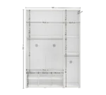 Παιδική Ντουλάπα 3φυλλη MONTES WHITE MW-1002 Cilek - Image 6