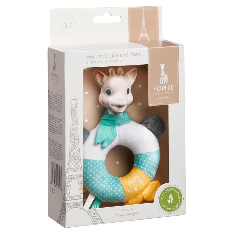 1 Σόφι καμηλοπάρδαλη Κουδουνίστρα με μασητικό "Κούνα και δάγκωσε" S010328 Sophie La Girafe - Image 1