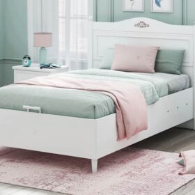 Παιδικό κρεβάτι με αποθηκευτικό χώρο WHITE RUSTIC