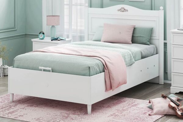 Παιδικό κρεβάτι με αποθηκευτικό χώρο WHITE RUSTIC