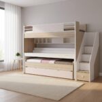 Κουκέτα Angel City Kupa 90x200cm με γραφείο και σκάλα