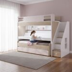 Κουκέτα Angel City Kupa 90x200cm με γραφείο, ιδανική για παιδικό δωμάτιο.