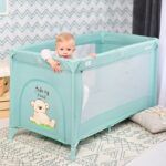 Παρκοκρέβατο NOEMI 1 Layers Blue Surf Teddy 10080542156 Lorelli - Image 4
