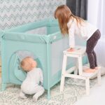 Παρκοκρέβατο NOEMI 1 Layers Blue Surf Teddy 10080542156 Lorelli - Image 5