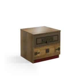 Κομοδίνο  KORSAN  Μελαμίνη Χρώμα ξύλου  68426A  56x45x43εκ. Kupa