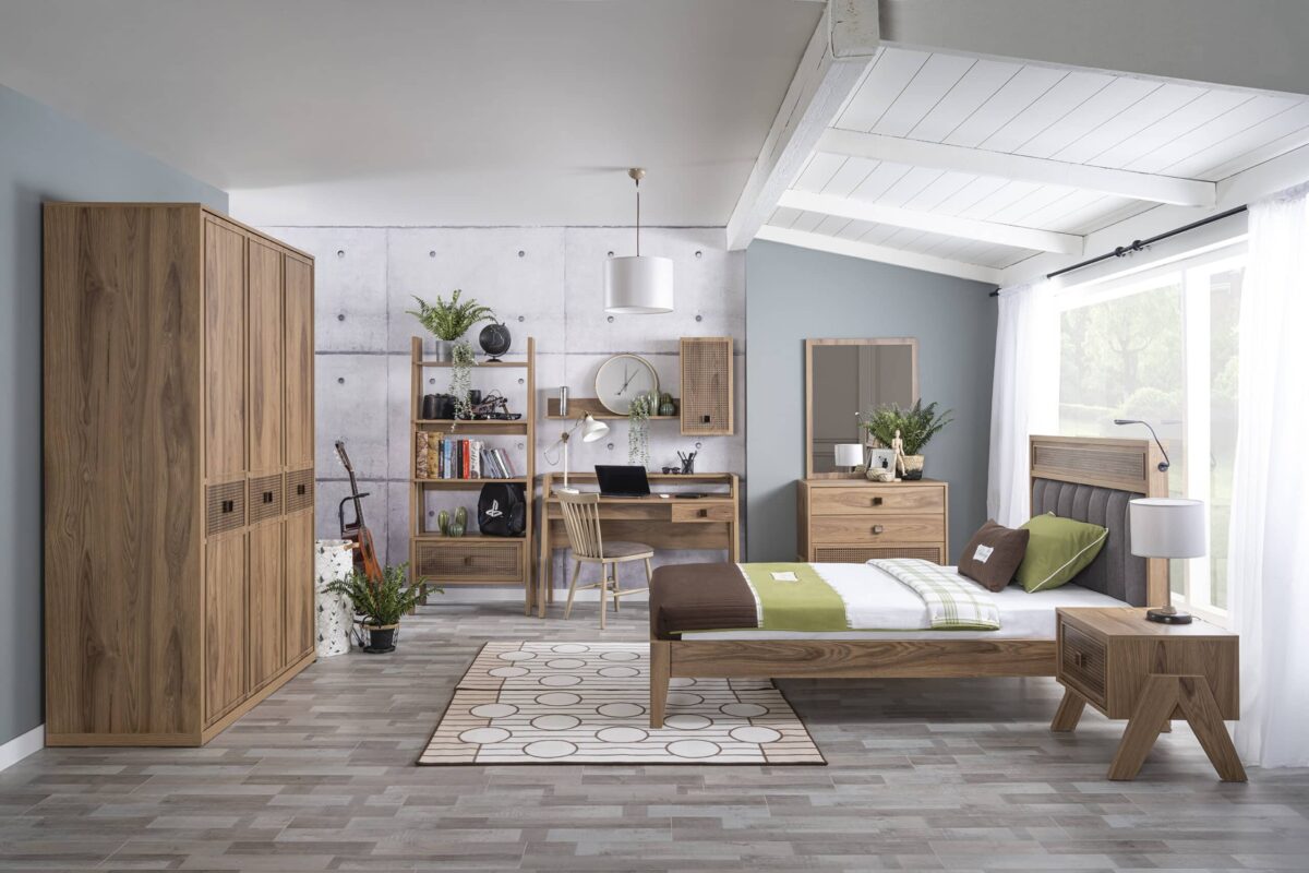 Κρεβάτι μονό TRIO USB Μελαμίνη 20202  100x200εκ.  Kupa - Image 5