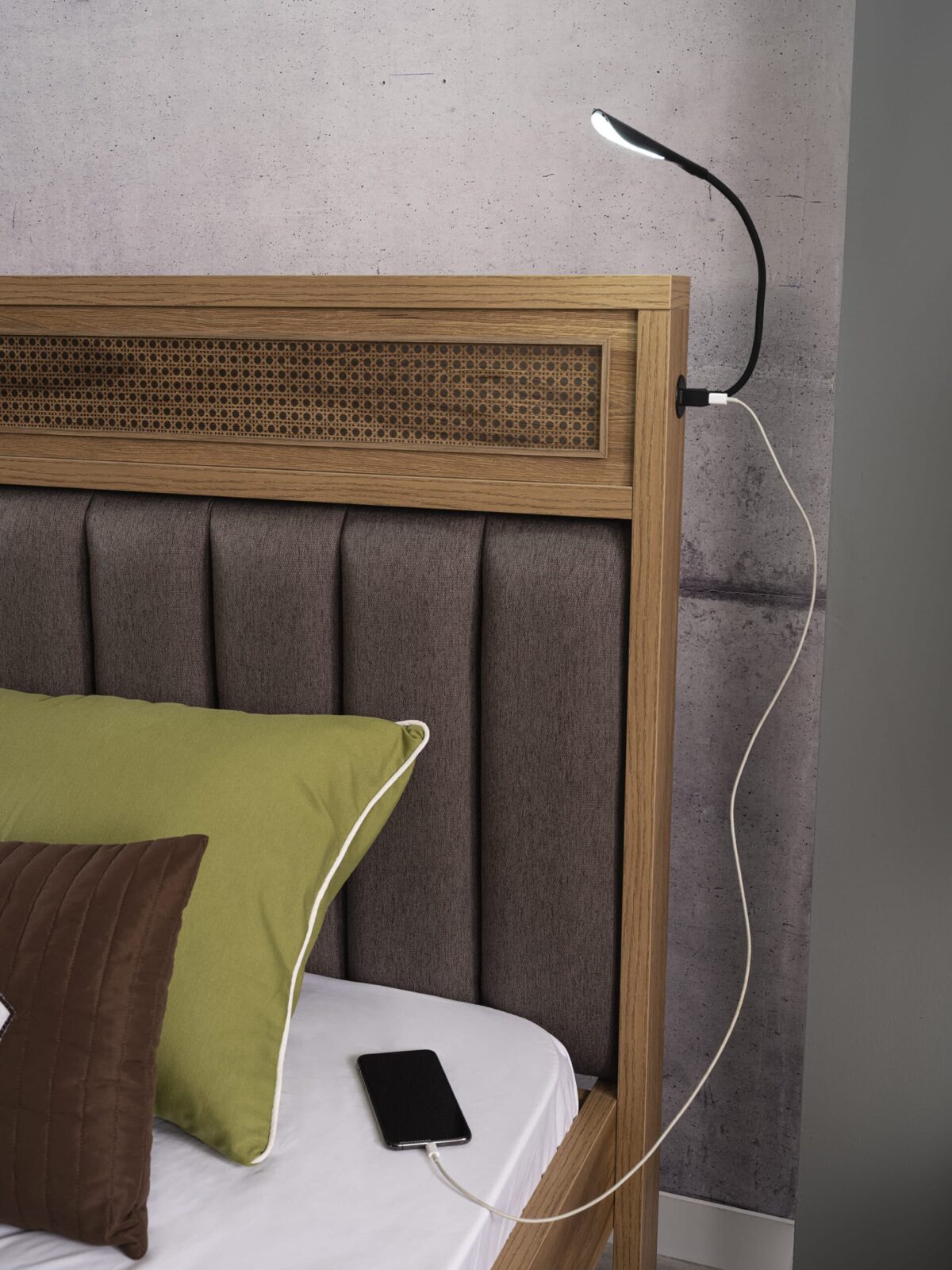 Κρεβάτι μονό TRIO USB Μελαμίνη 20202  100x200εκ.  Kupa - Image 7