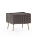 Κομοδίνο VENUS  Μελαμίνη & MDF  Μαύρο χρώμα 55016 Kupa