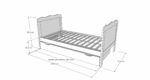Βρεφικό προεφηβικό Κρεβάτι Alice White  70x140cm  BC10020 BabyCute - Image 11