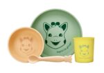 Σόφι καμηλοπάρδαλη Σετ φαγητού από 100% σιλικόνη  S010001 Sophie La Girafe