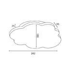 Παιδικό φωτιστικό τοίχου απλίκα Συννεφάκι Led Holma Λευκό ZM44LEDW24W ACA - Image 2