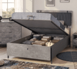 Παιδικό κρεβάτι μονό  με αποθηκευτικό χώρο SPACE GREY SG-1705 USB CHARGING  214x116x118εκ. Cilek - Image 3