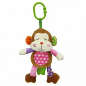 Κρεμαστό Λούτρινο Ζωάκι Με Μουσική Music Toy Monkey 10191440002 Lorelli