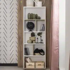 Βιβλιοθήκη  SPACE  Μελαμίνη  20306  Π59xΒ34xΥ167εκ.  Kupa